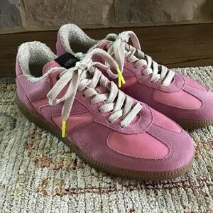 VERBENAS Made In Spain Suede And Leather Sneakers  PINK /lavender NEW EU 38